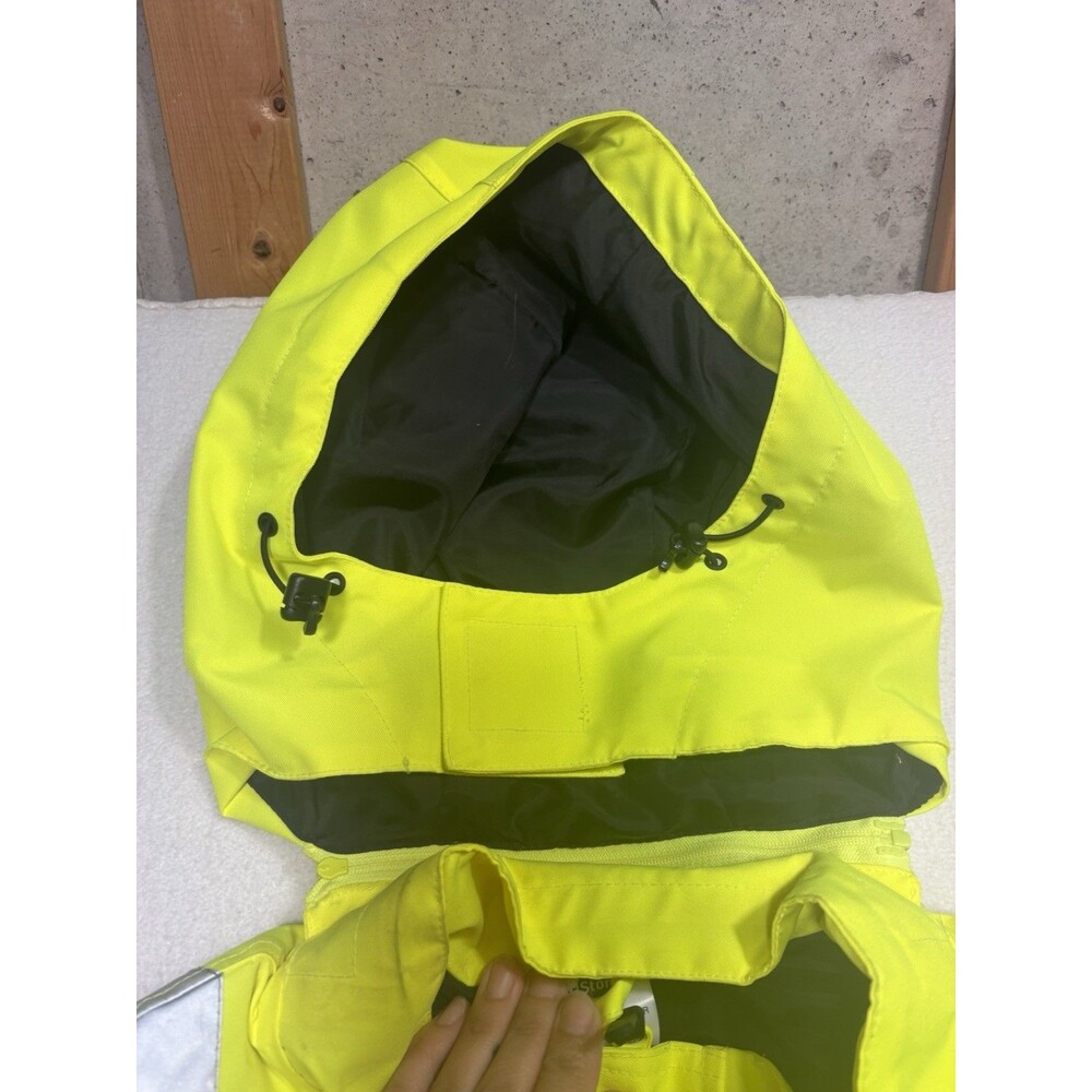 CornerStone ANSI 107 Class 3 Economy Waterproof Insulated Bomber Hooded Jacket - Picture 4 of 7